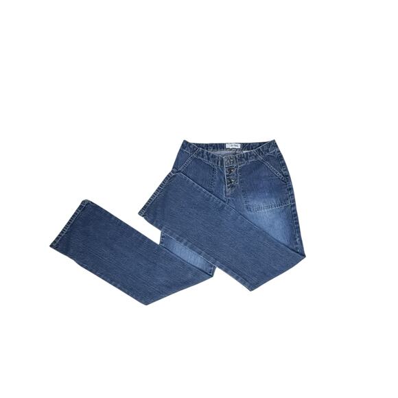 Jordache Y2K Low-Rise Flare Jeans - Size 3/4 - Picture 3 of 6